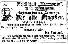 Gesellschaft Harmonie -- Mrkische Bltter v. 1876