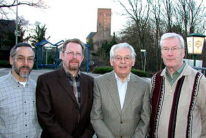 v.l.: Karl Sandmann, Manfred Overrath, Gerd Horn, Hans Br�mer
